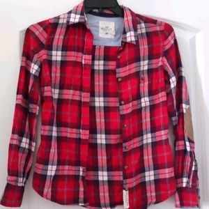 Plaid lumberjack style shirt